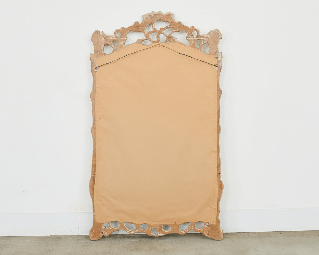 Italian Carved Twig Branch Faux Bois Wall Mirror