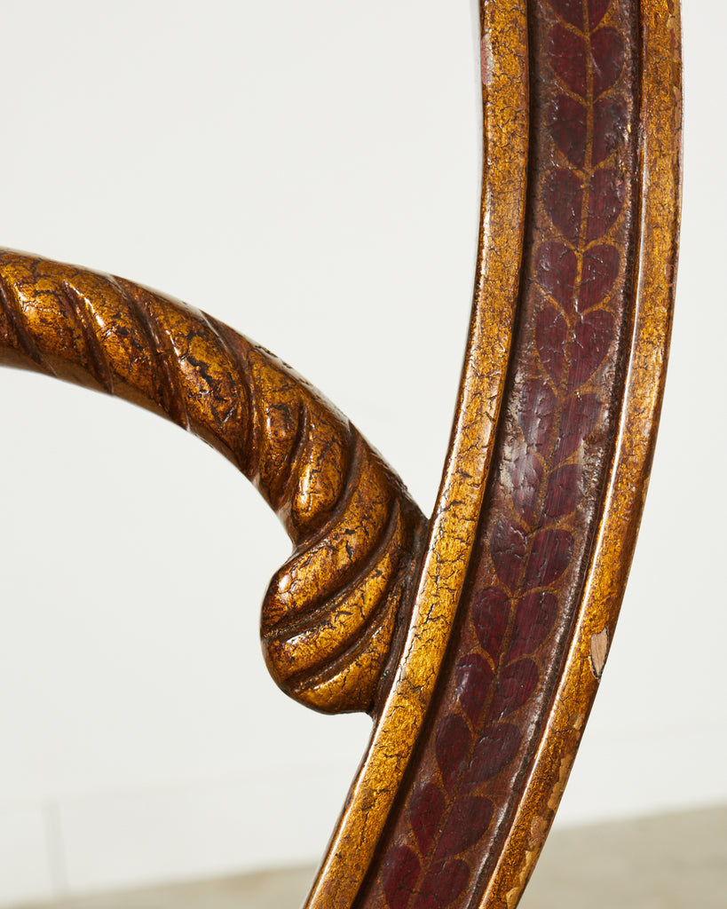 Set of Four Rose Tarlow Feather Chairs with Fortuny Seats