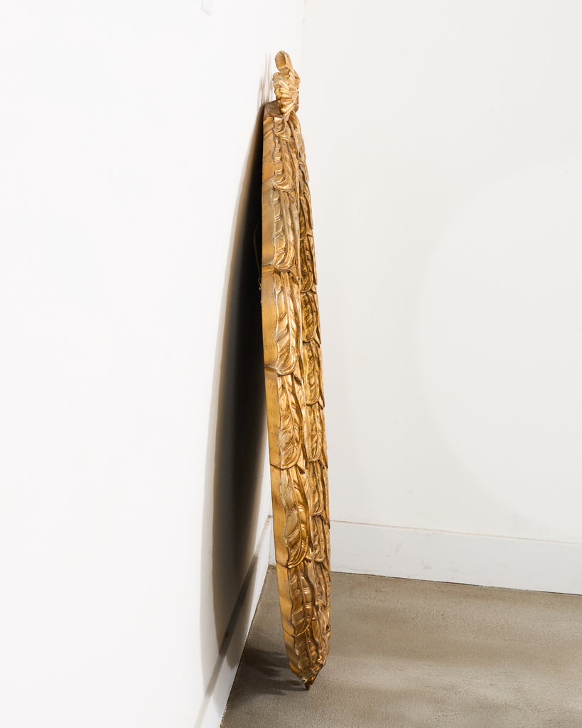 Large Ferguson Copeland Giltwood Lauren Wreath Mirror 4 Ft