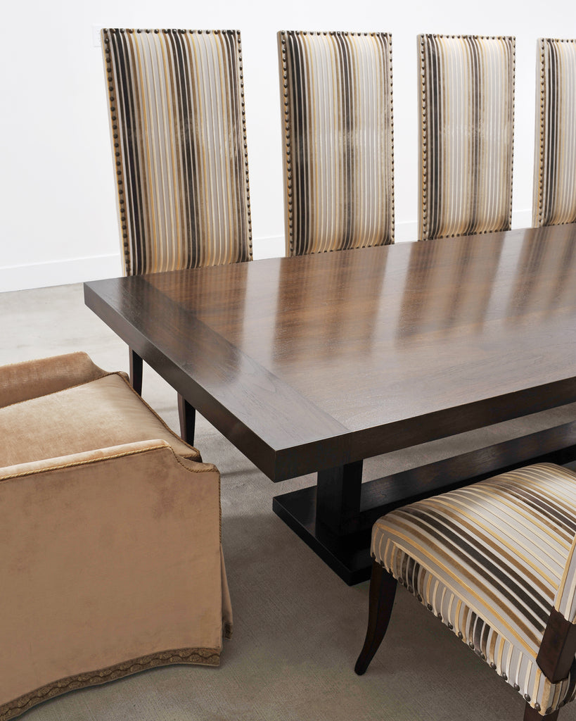 Ferrell + Mittman Art Deco Style Dining Table and 12 Chairs