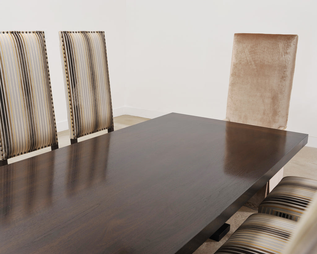 Ferrell + Mittman Art Deco Style Dining Table and 12 Chairs