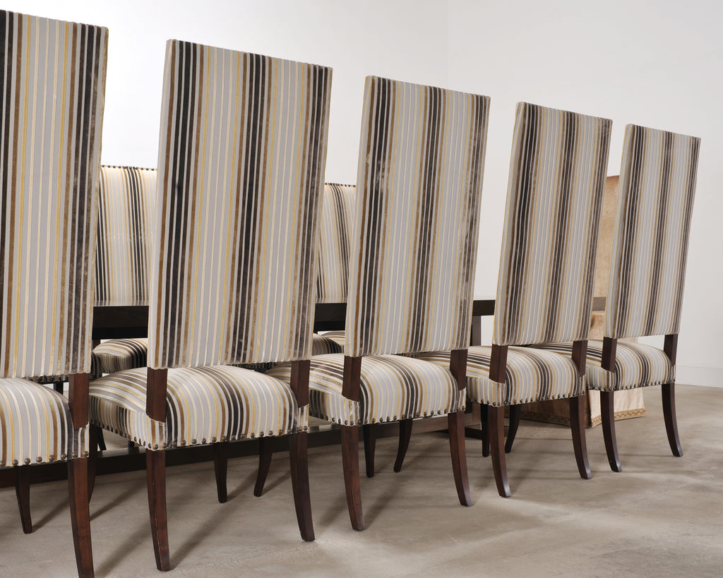 Ferrell + Mittman Art Deco Style Dining Table and 12 Chairs