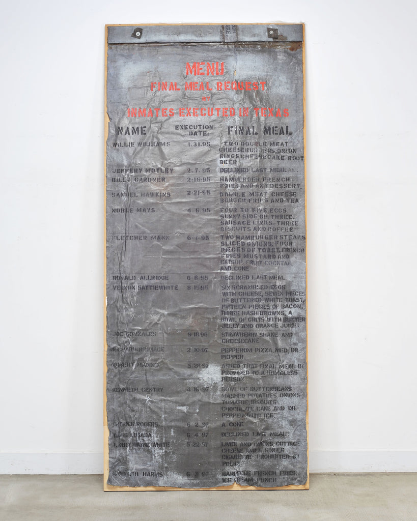Richard Kamler Final Meal Requests Mixed Media Installation 9 Ft