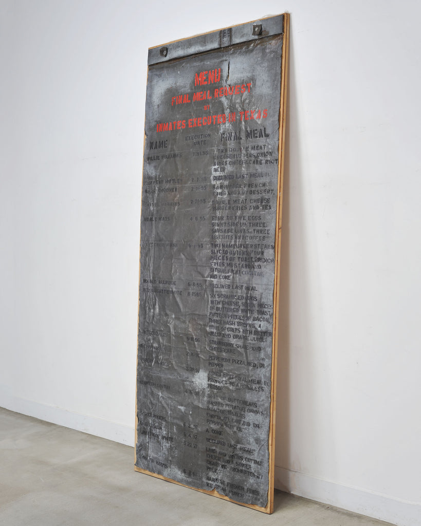 Richard Kamler Final Meal Requests Mixed Media Installation 9 Ft
