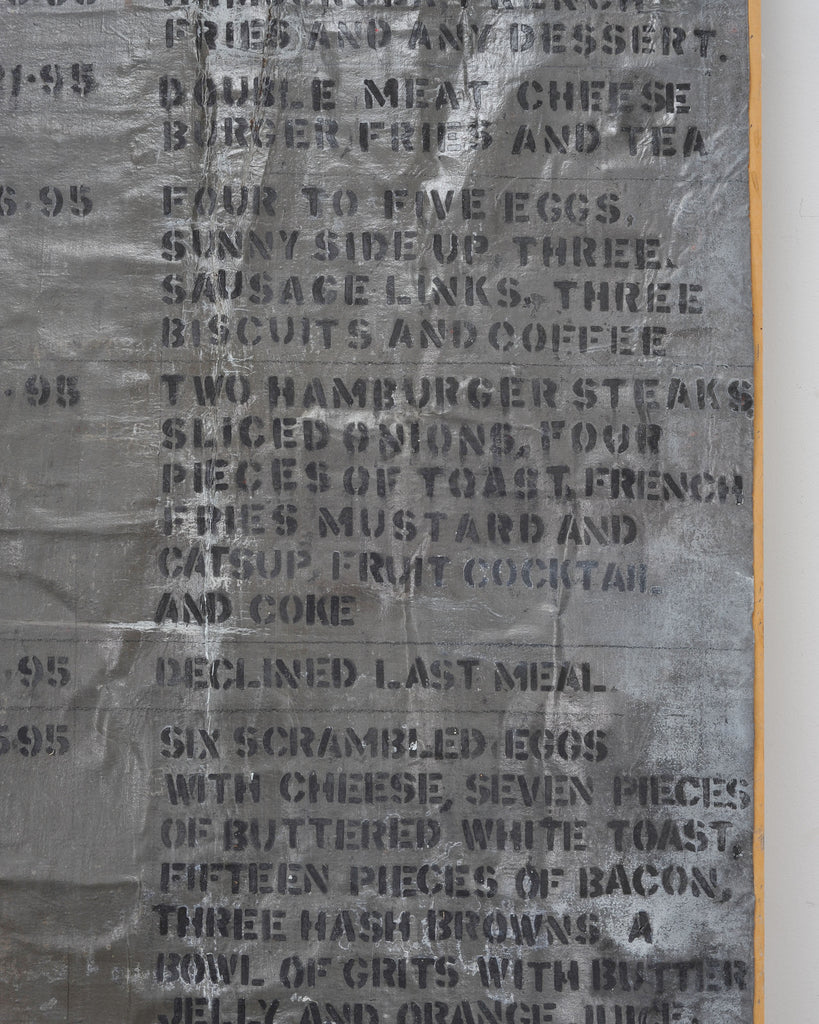 Richard Kamler Final Meal Requests Mixed Media Installation 9 Ft