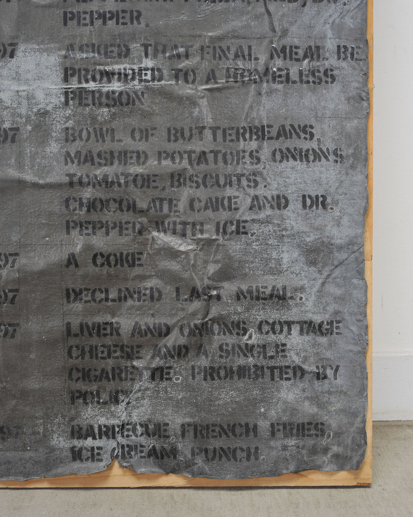 Richard Kamler Final Meal Requests Mixed Media Installation 9 Ft