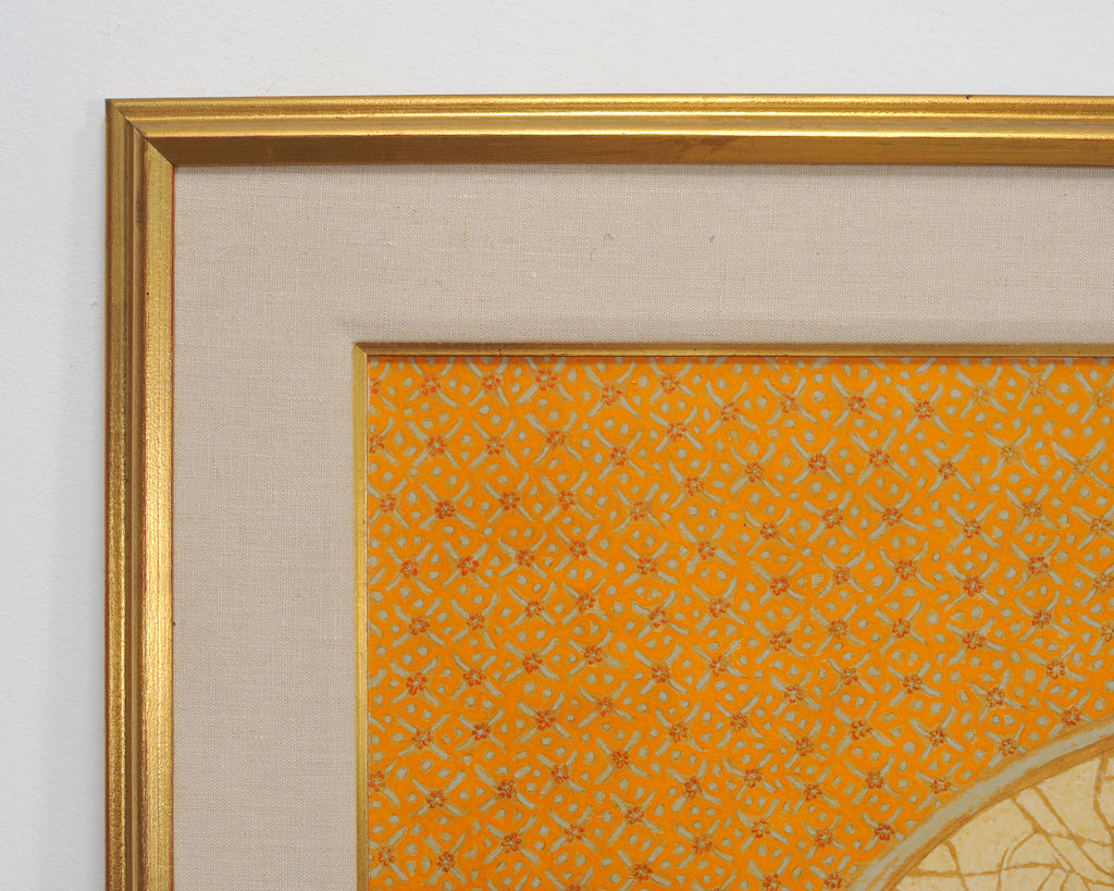 Dorothy Cutter "Yellow Oval Mixed Bouquet" Oil on Board 1973