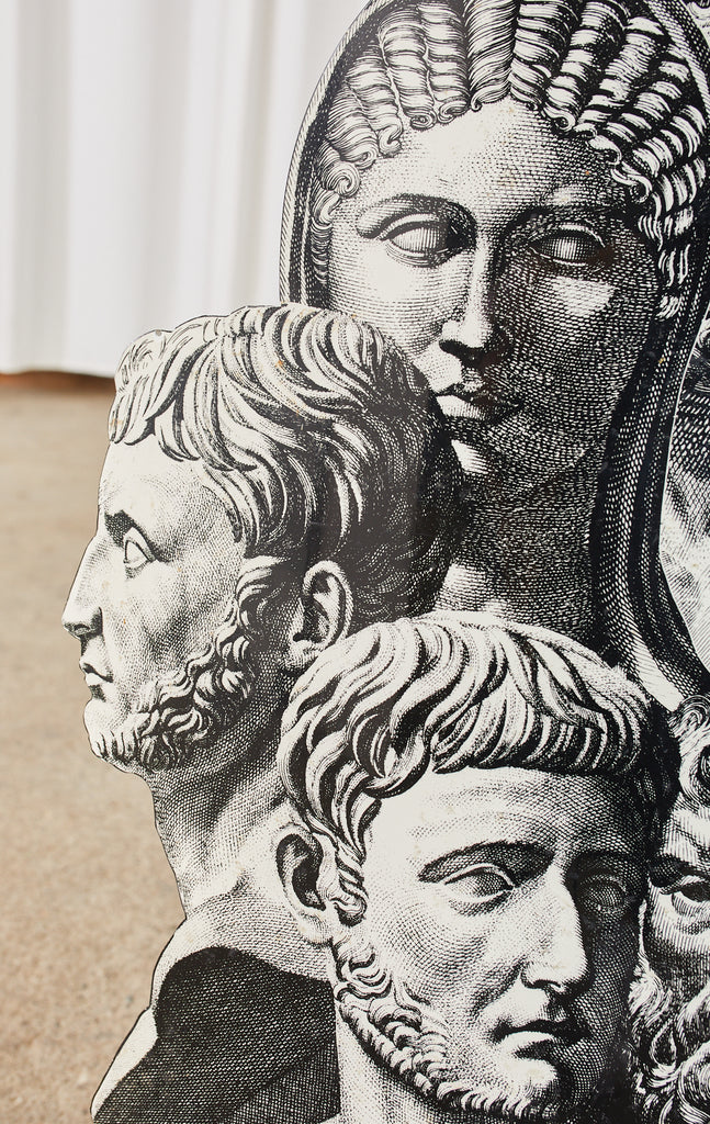 Fornasetti Neoclassical Trompe l'oeil Teste Antiche Umbrella Stand