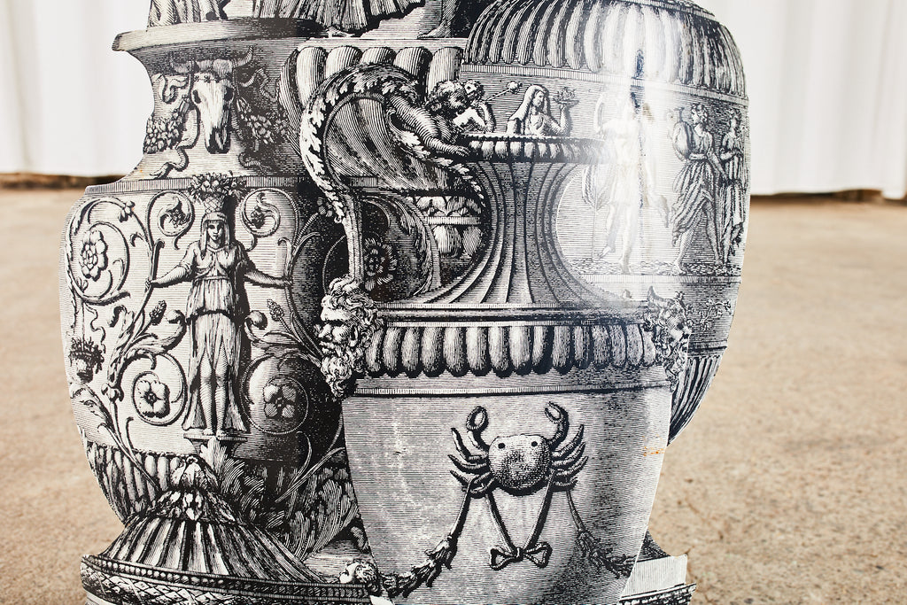 Fornasetti Neoclassical Trompe l'oeil Vasi Antichi Umbrella Stand