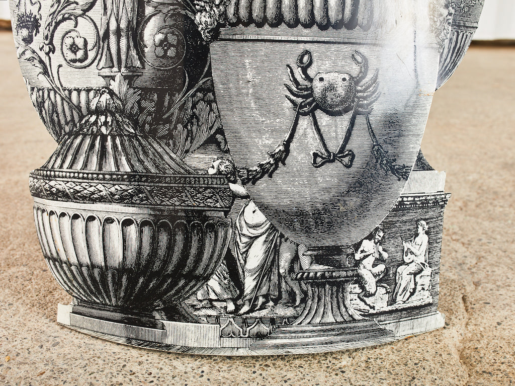 Fornasetti Neoclassical Trompe l'oeil Vasi Antichi Umbrella Stand