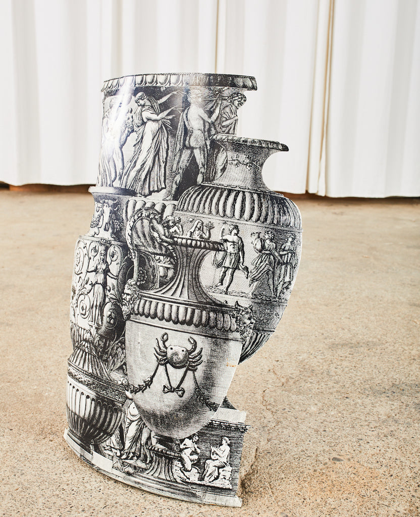 Fornasetti Neoclassical Trompe l'oeil Vasi Antichi Umbrella Stand