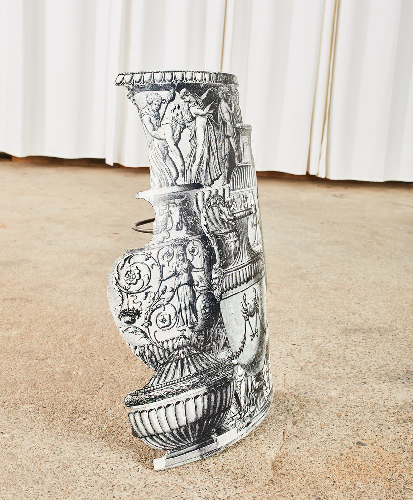 Fornasetti Neoclassical Trompe l'oeil Vasi Antichi Umbrella Stand