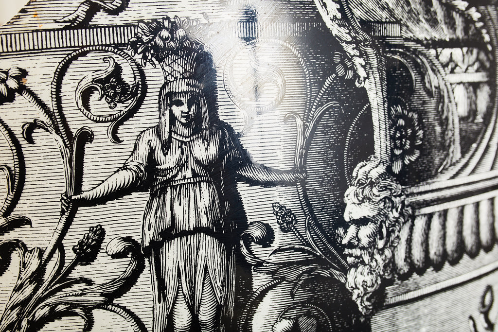 Fornasetti Neoclassical Trompe l'oeil Vasi Antichi Umbrella Stand