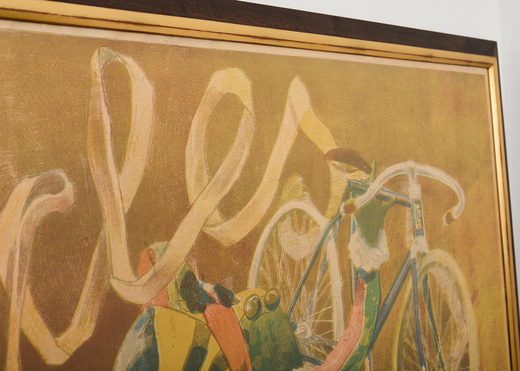 French Belle Epoque Cottereau Bicycle Advertisement Poster