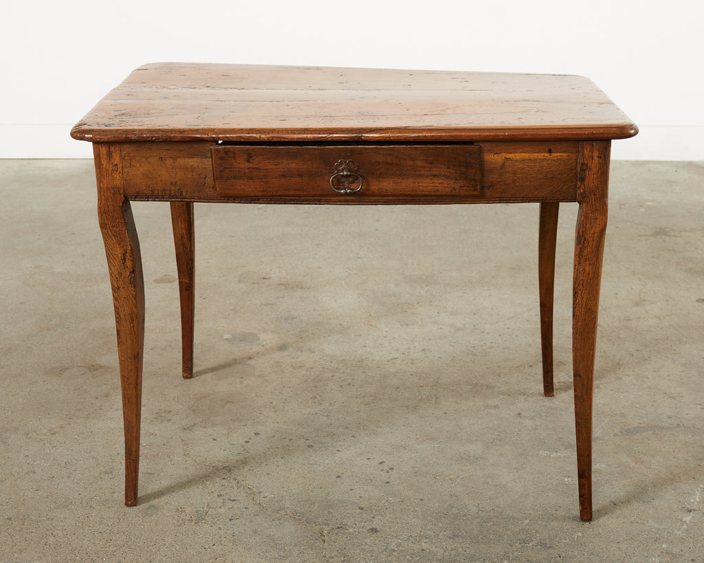 Rustic 19th Century Country French Provincial Fruitwood Writing Table