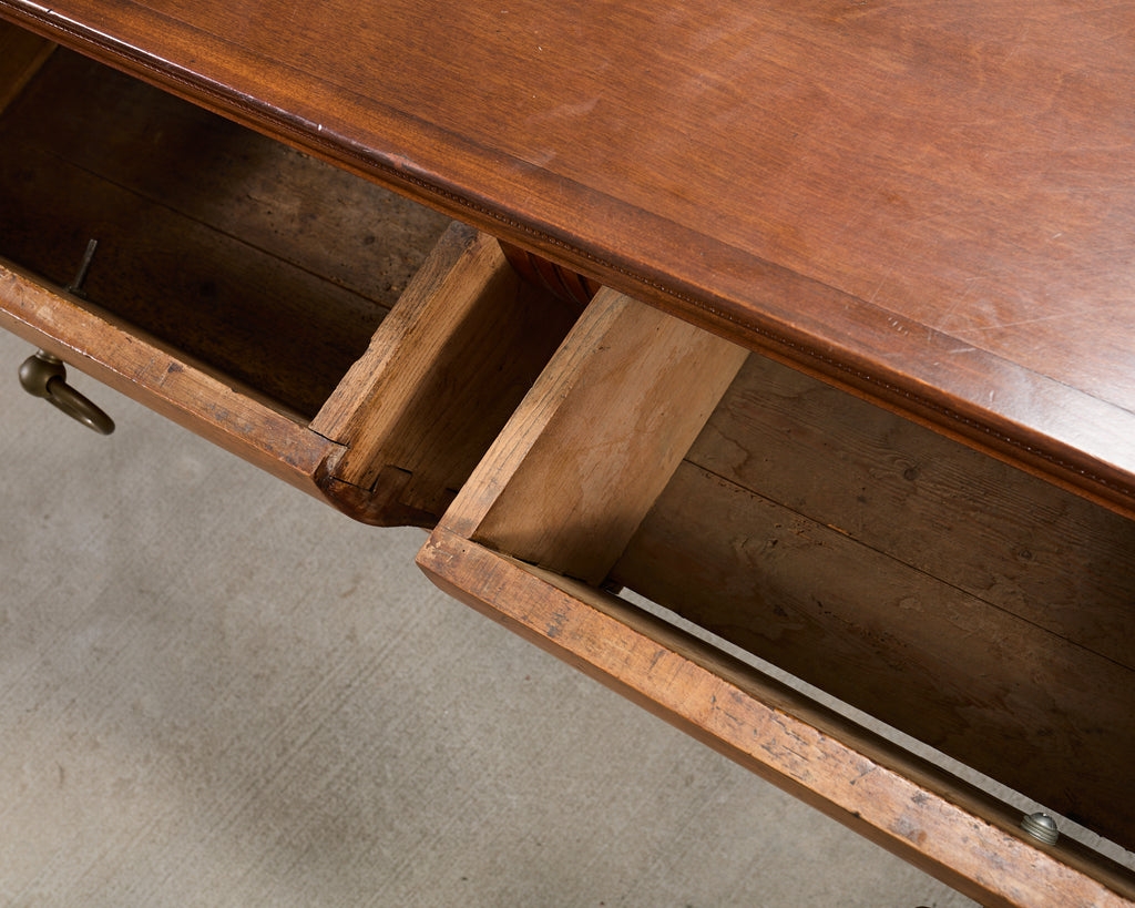 Repurposed 19th C. French Butcher Block Work Table Kitchen Island 8 Ft