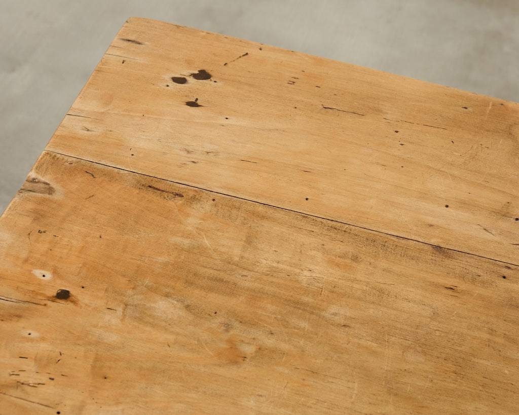 19th Century Country French Provincial Fruitwood Farmhouse Table