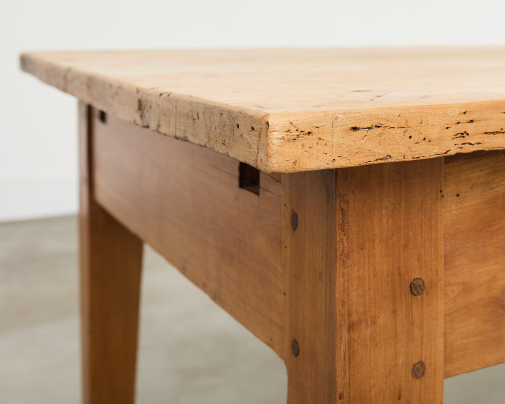 19th Century Country French Provincial Fruitwood Farmhouse Table