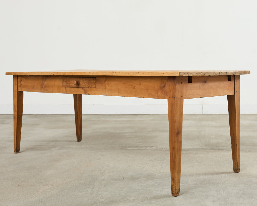 19th Century Country French Provincial Fruitwood Farmhouse Table