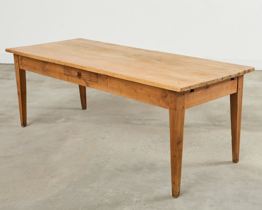 19th Century Country French Provincial Fruitwood Farmhouse Table
