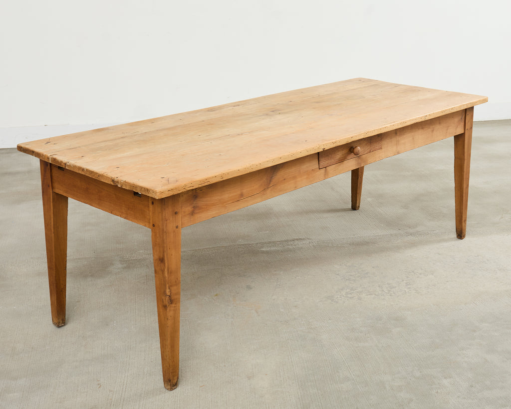 19th Century Country French Provincial Fruitwood Farmhouse Table