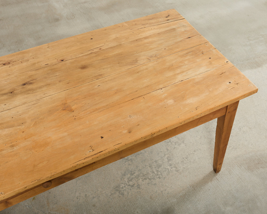 19th Century Country French Provincial Fruitwood Farmhouse Table