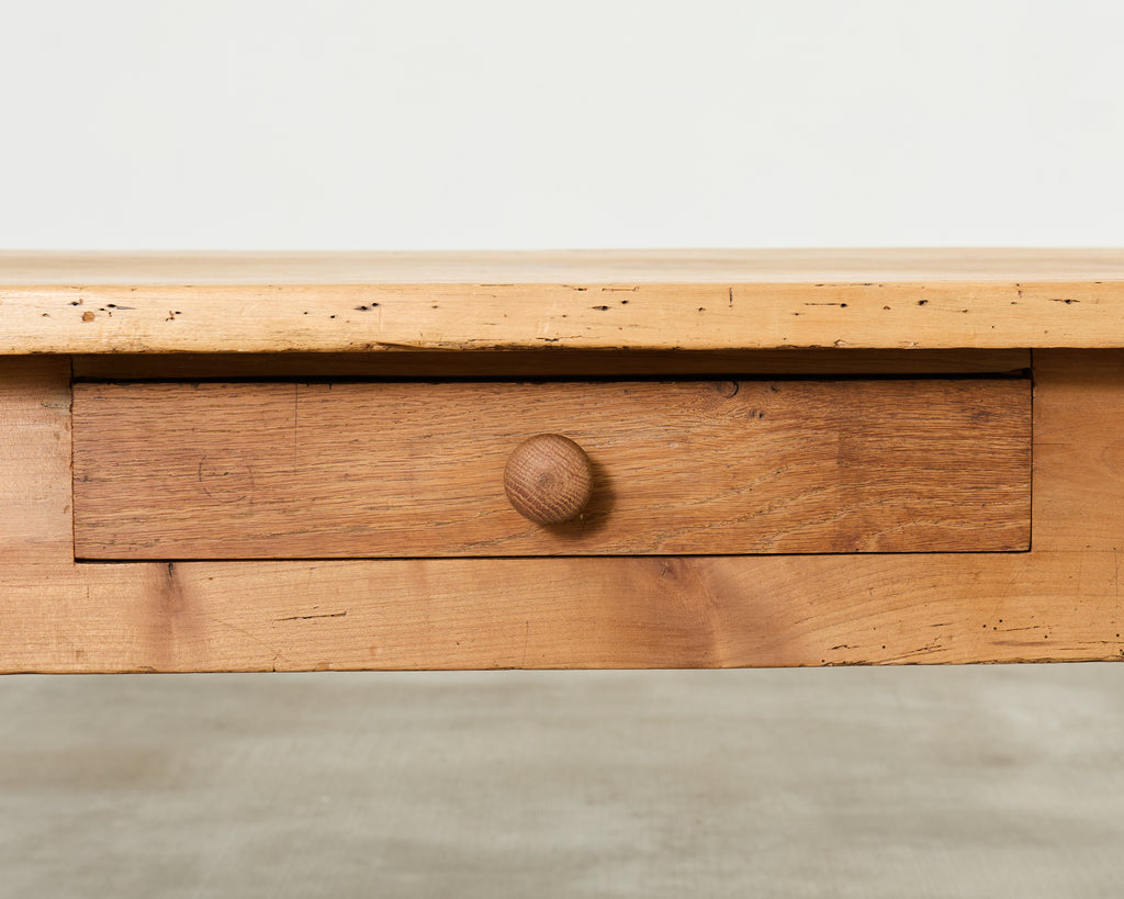 19th Century Country French Provincial Fruitwood Farmhouse Table