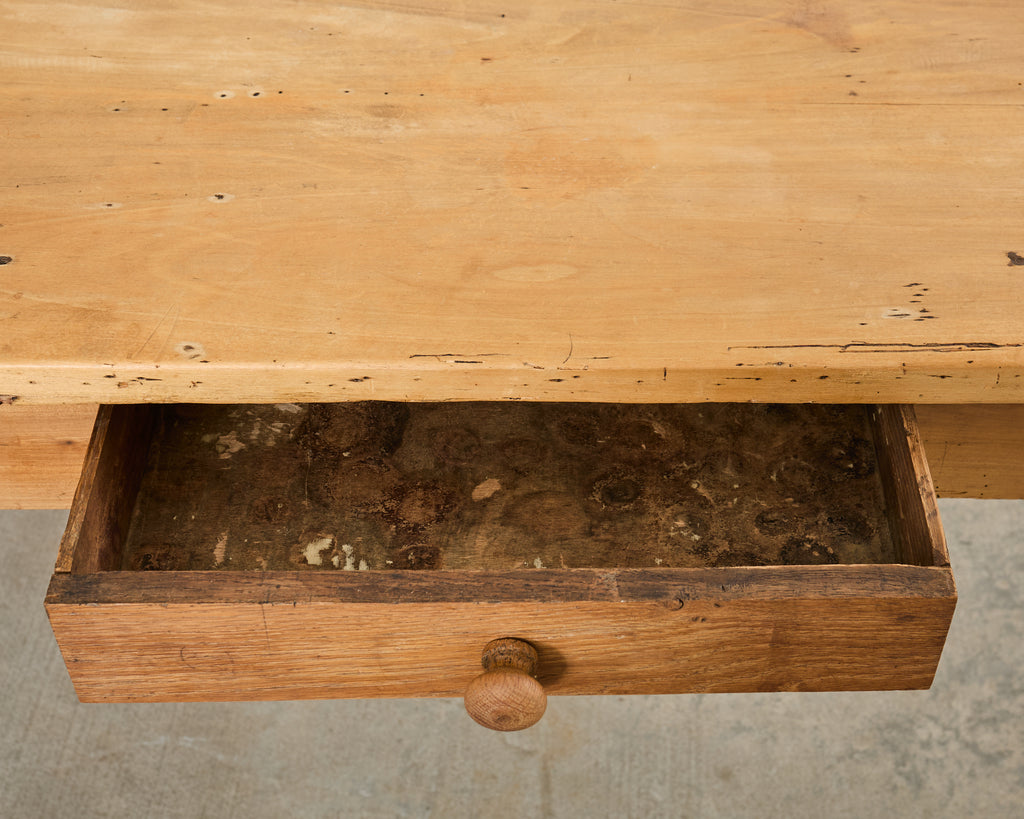 19th Century Country French Provincial Fruitwood Farmhouse Table