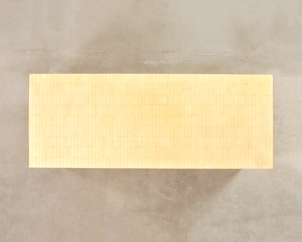 Enrique Garcel Modern Tessellated Bone Waterfall Writing Desk