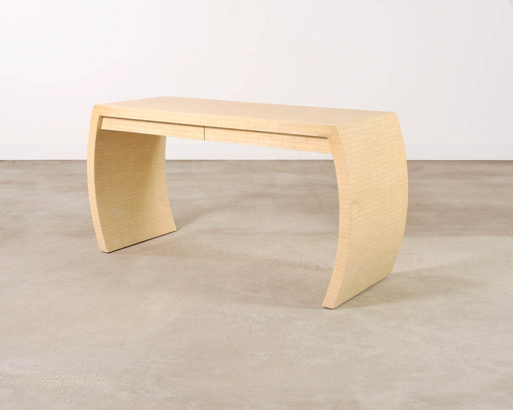 Enrique Garcel Modern Tessellated Bone Waterfall Writing Desk