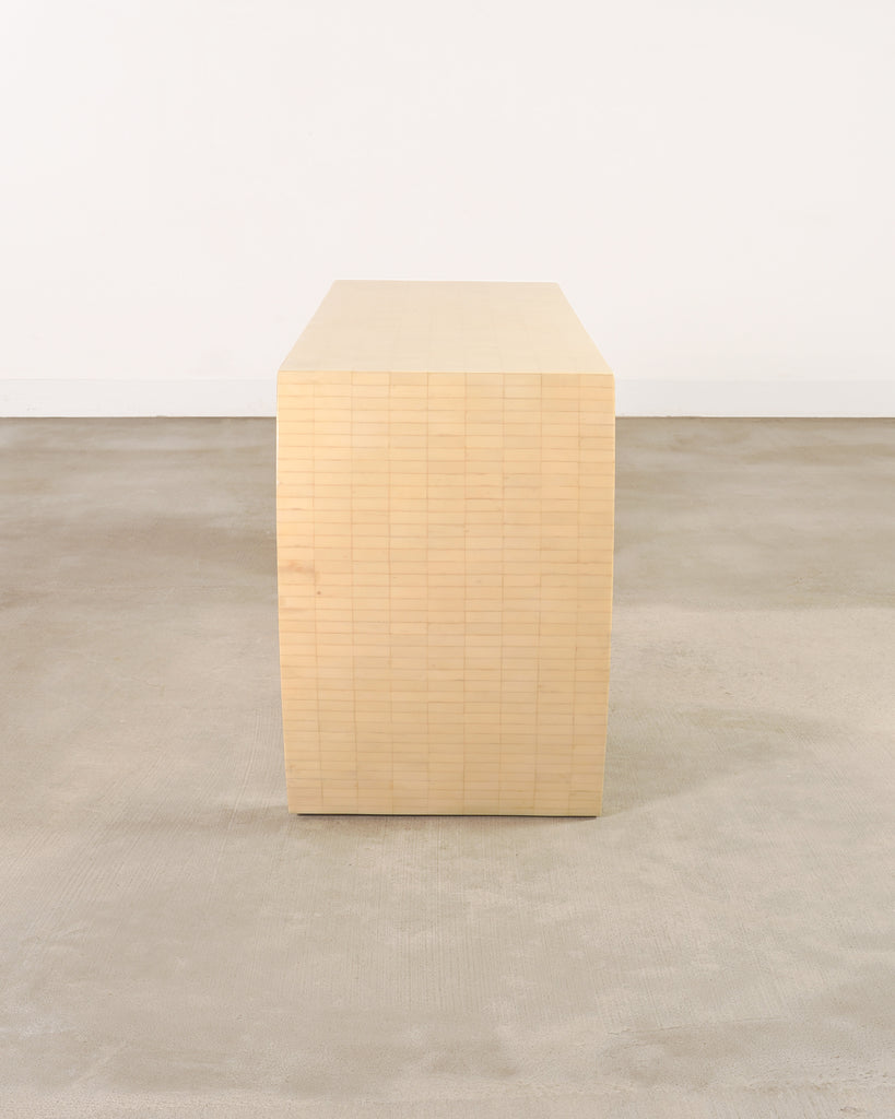 Enrique Garcel Modern Tessellated Bone Waterfall Writing Desk