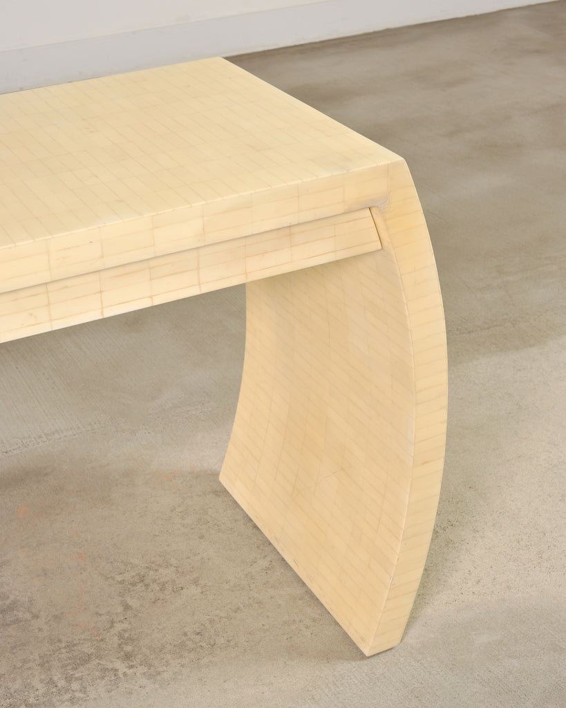 Enrique Garcel Modern Tessellated Bone Waterfall Writing Desk