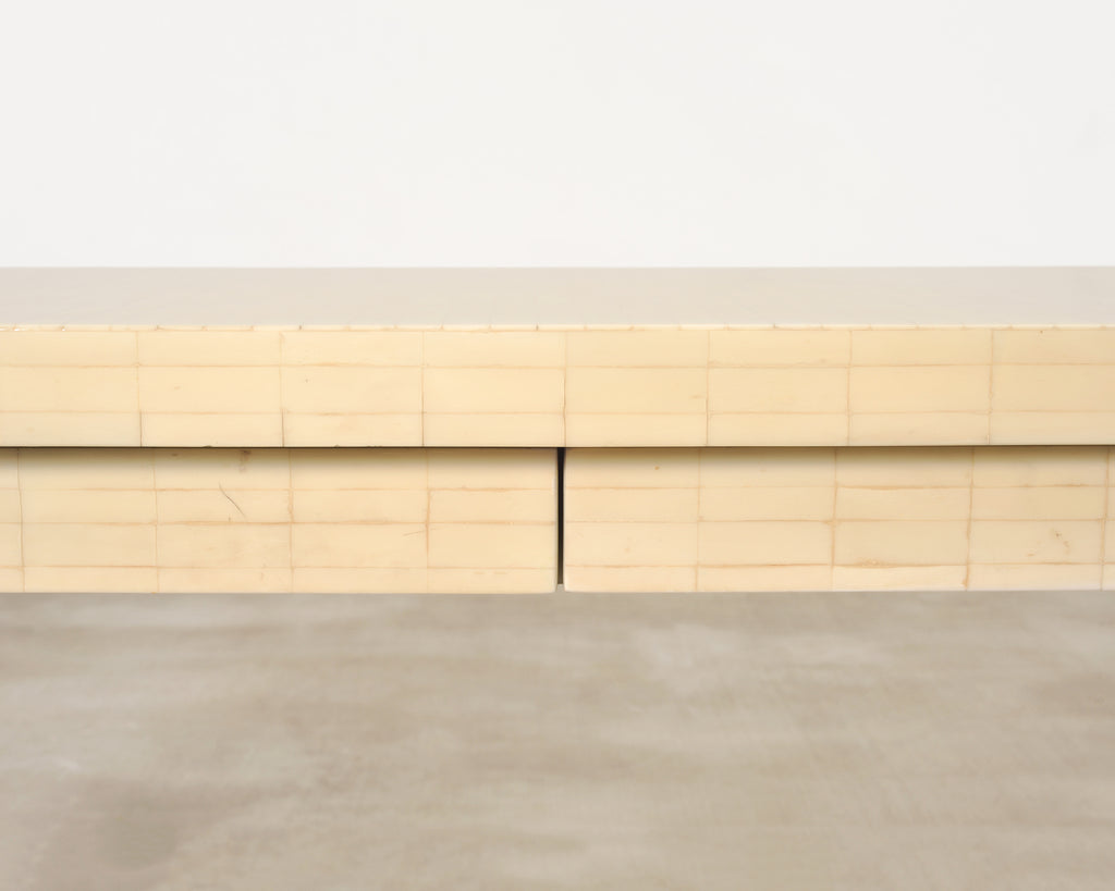 Enrique Garcel Modern Tessellated Bone Waterfall Writing Desk