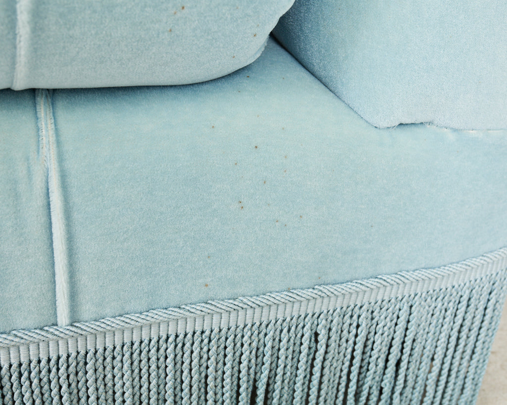 George Smith Mohair Velvet Ottoman Sofa Banquette