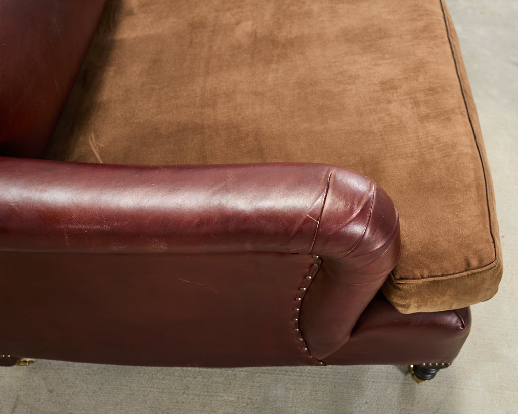 George Smith English Howard & Sons Signature Leather Sofa
