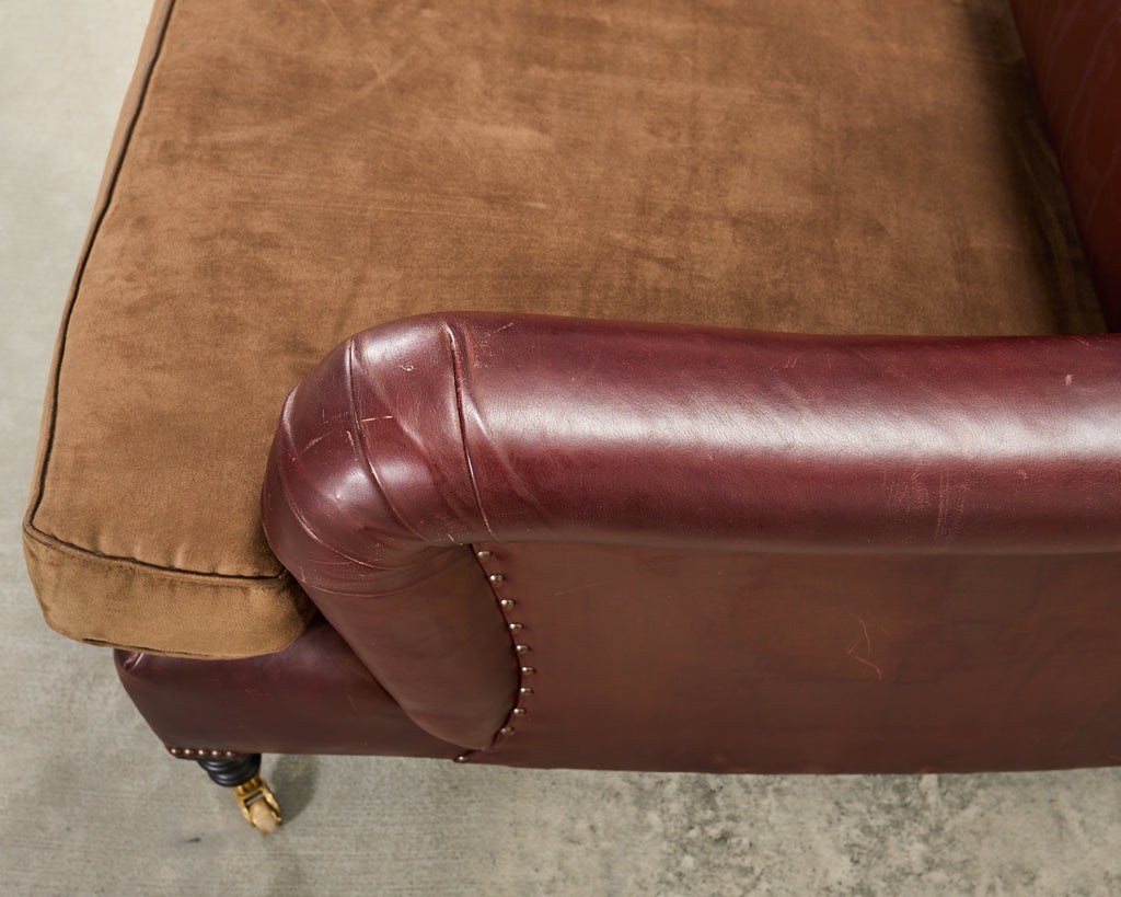 George Smith English Howard & Sons Signature Leather Sofa