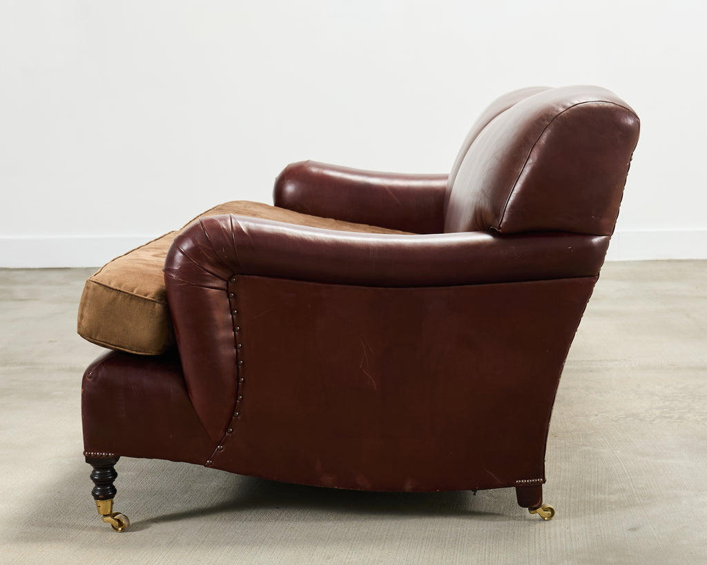 George Smith English Howard & Sons Signature Leather Sofa
