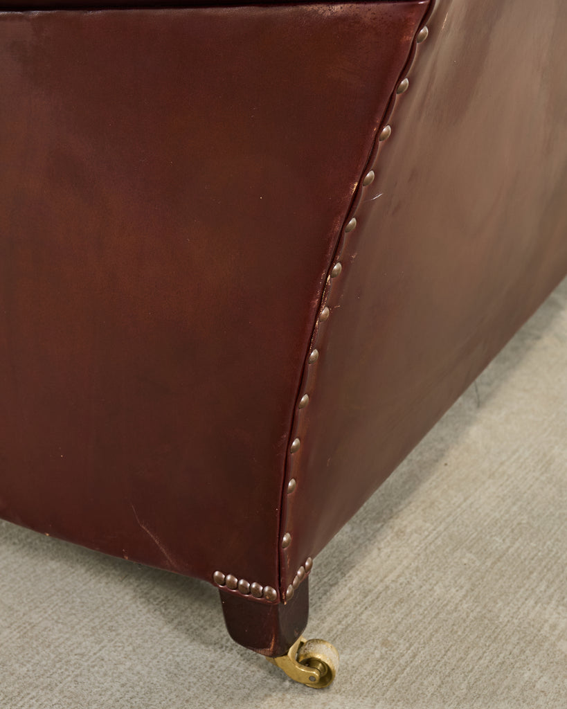 George Smith English Howard & Sons Signature Leather Sofa