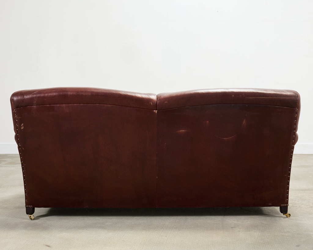 George Smith English Howard & Sons Signature Leather Sofa