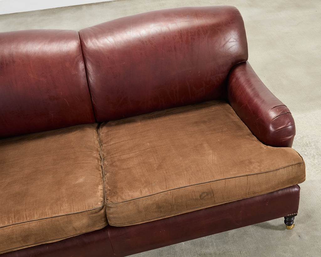 George Smith English Howard & Sons Signature Leather Sofa