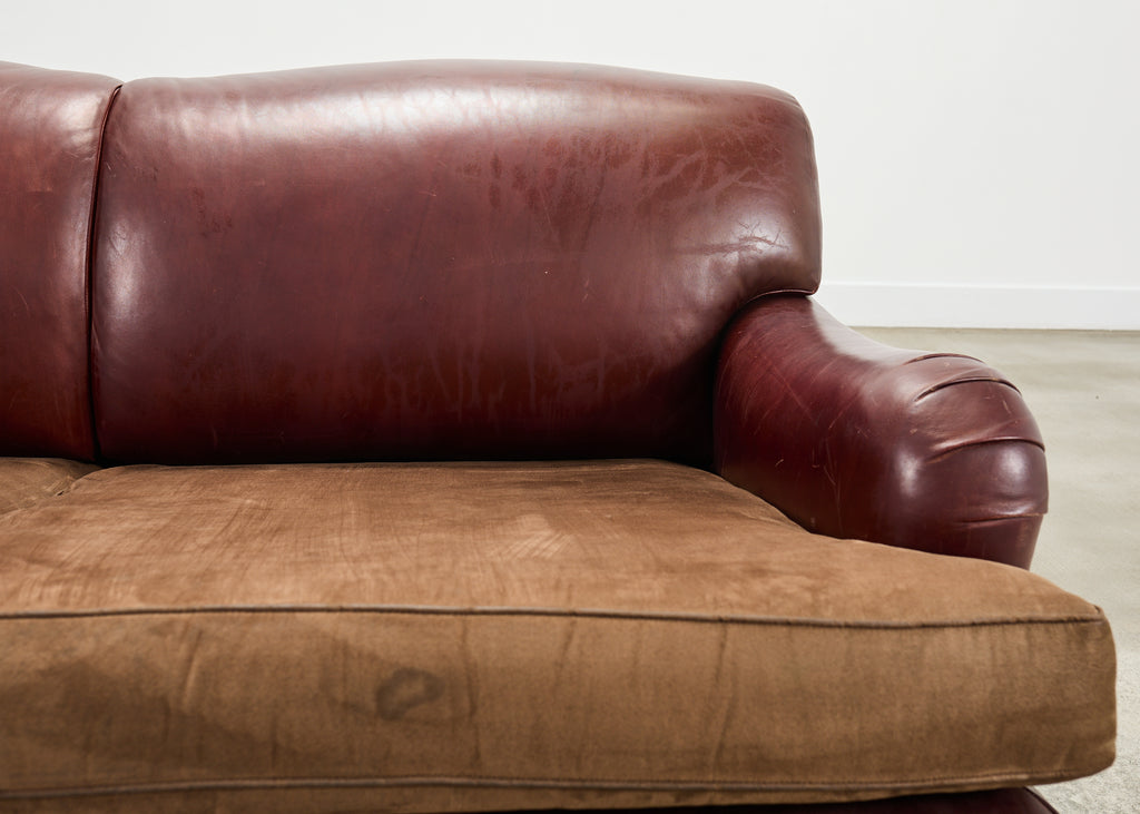 George Smith English Howard & Sons Signature Leather Sofa