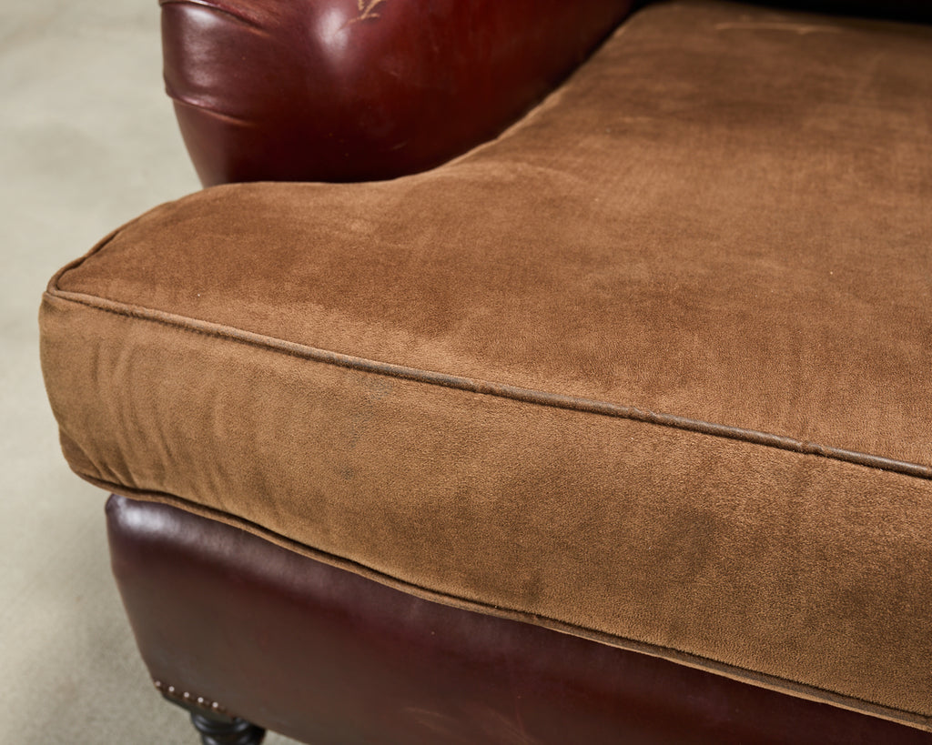 George Smith English Howard & Sons Signature Leather Sofa