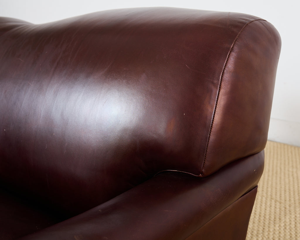 George Smith English Howard & Sons Signature Leather Sofa