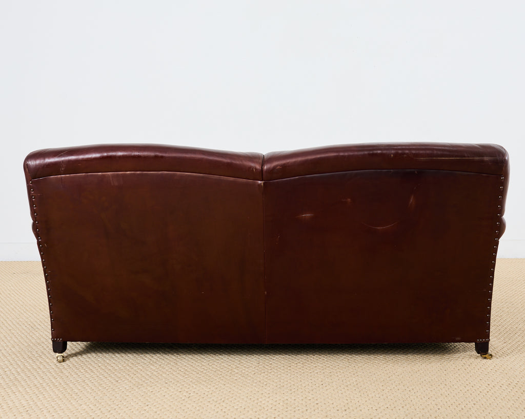 George Smith English Howard & Sons Signature Leather Sofa