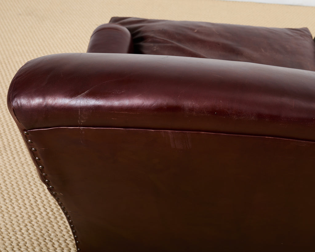 George Smith English Howard & Sons Signature Leather Sofa