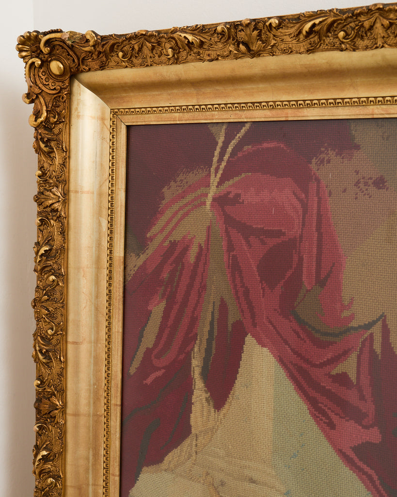 George Washington Needlepoint Landsdowne Portrait after Gilbert Stuart