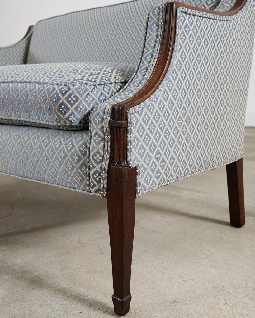 French Louis XVI Style Mahogany Settee