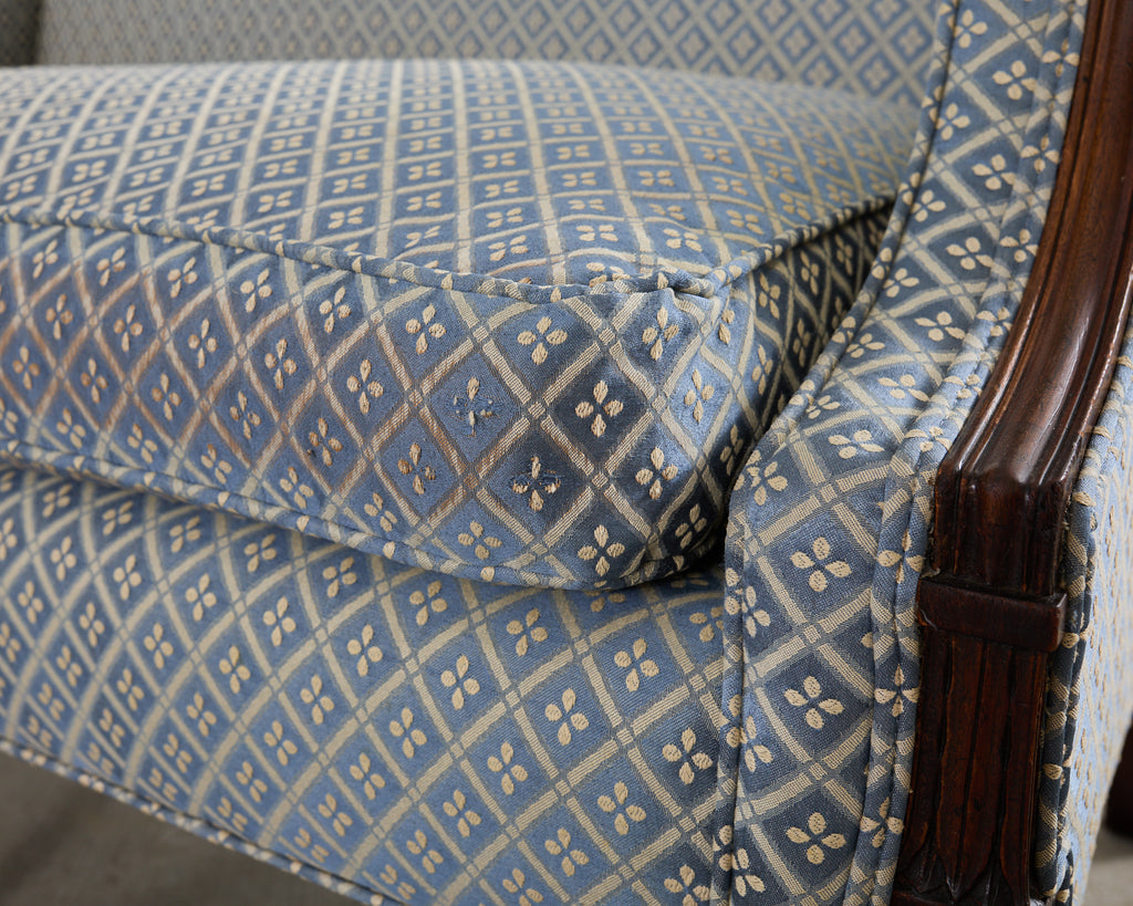 French Louis XVI Style Mahogany Settee