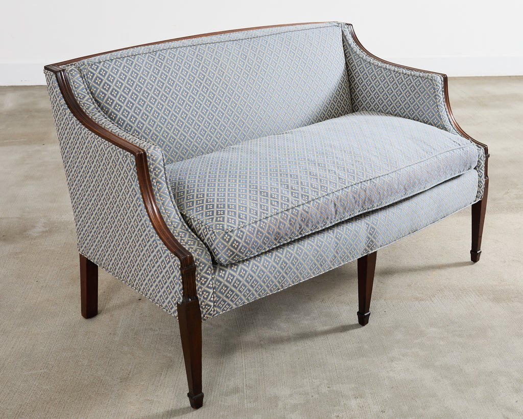 French Louis XVI Style Mahogany Settee