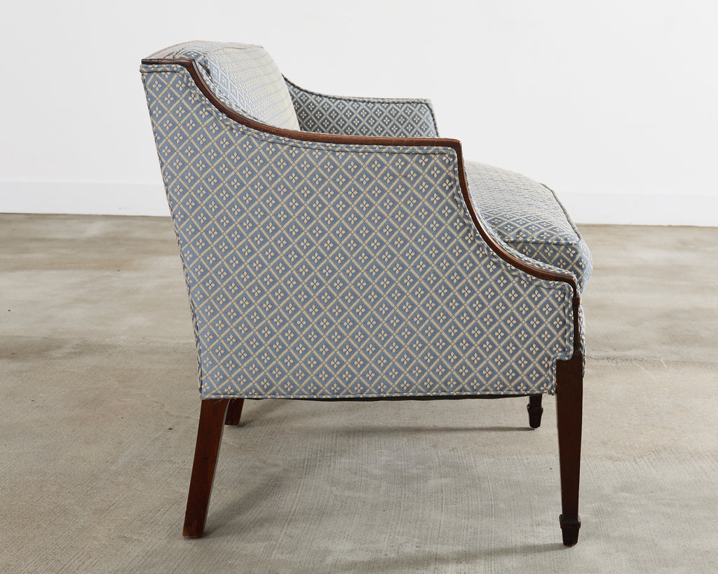 French Louis XVI Style Mahogany Settee